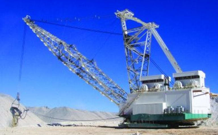 Dragline mining equipment